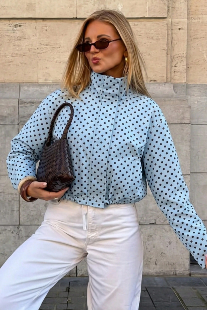 Cecilia | giacca leggera a pois