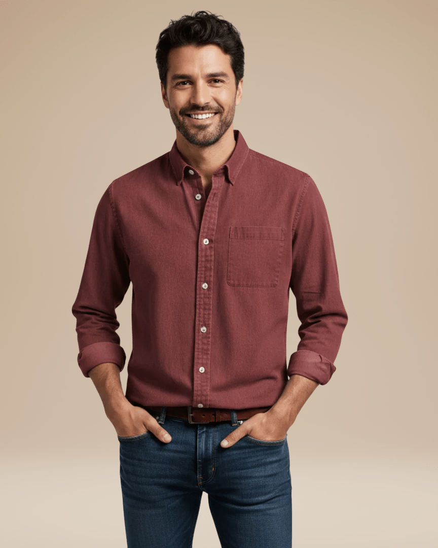 Ugo | camicia in cotone spazzolato