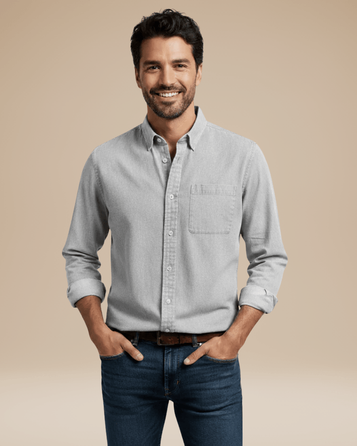Ugo | camicia in cotone spazzolato