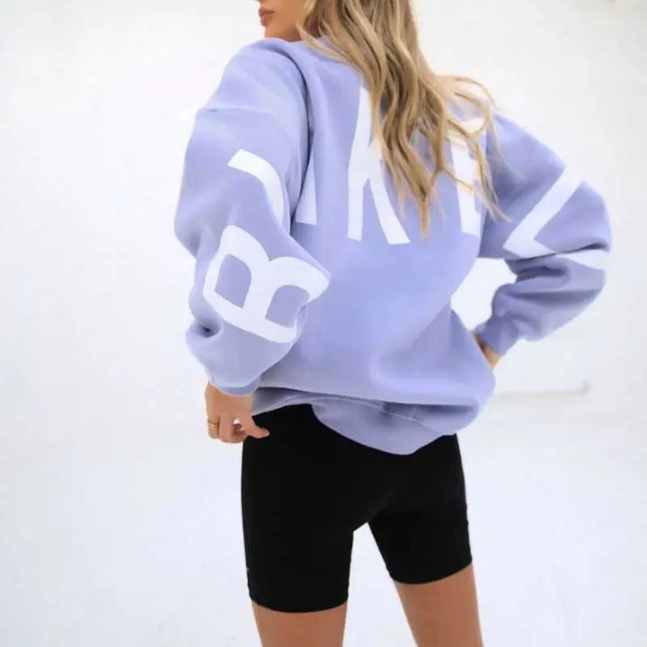 Perla – maglione donna stampato girocollo