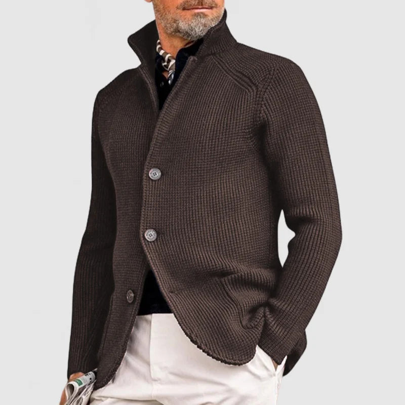 Dante – cardigan uomo in maglia fine con bottoni
