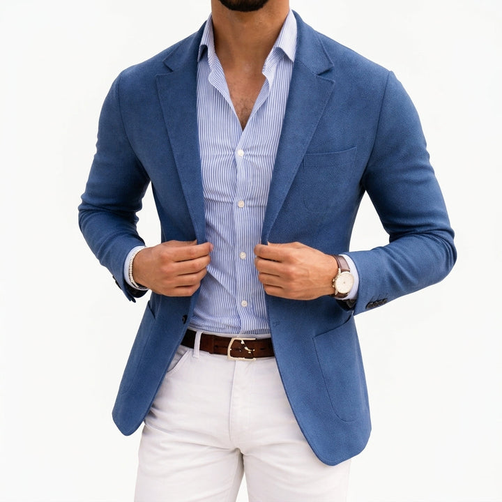 Tommaso | blazer uomo in maglia – giacca elegante morbida e traspirante
