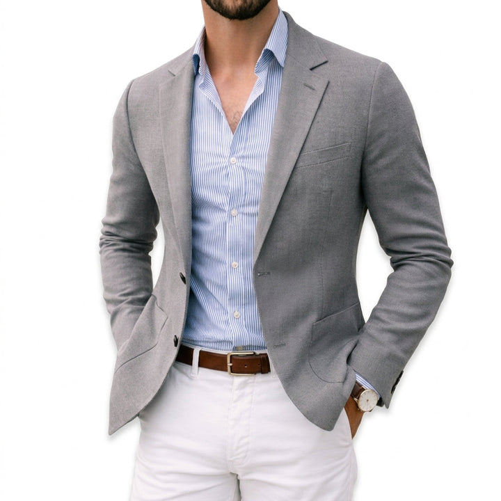 Tommaso | blazer uomo in maglia – giacca elegante morbida e traspirante