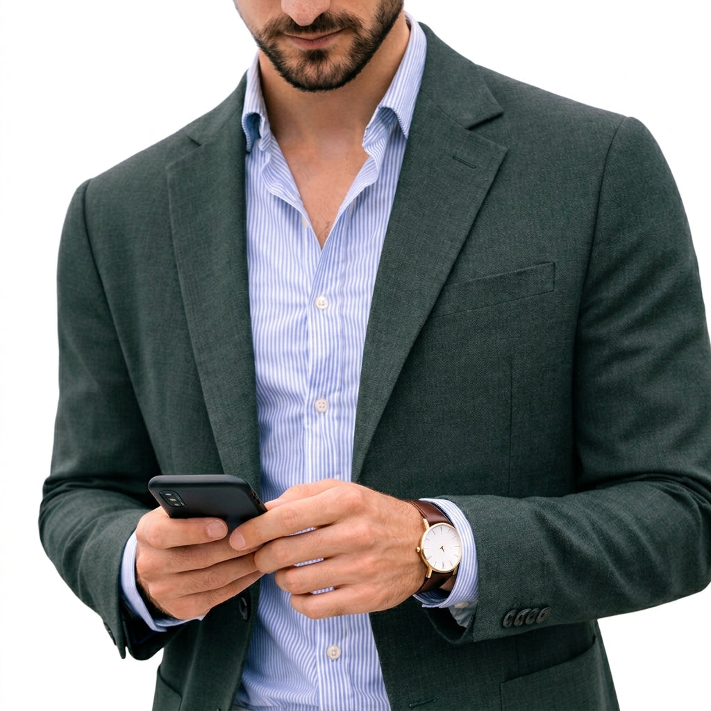 Tommaso | blazer uomo in maglia – giacca elegante morbida e traspirante
