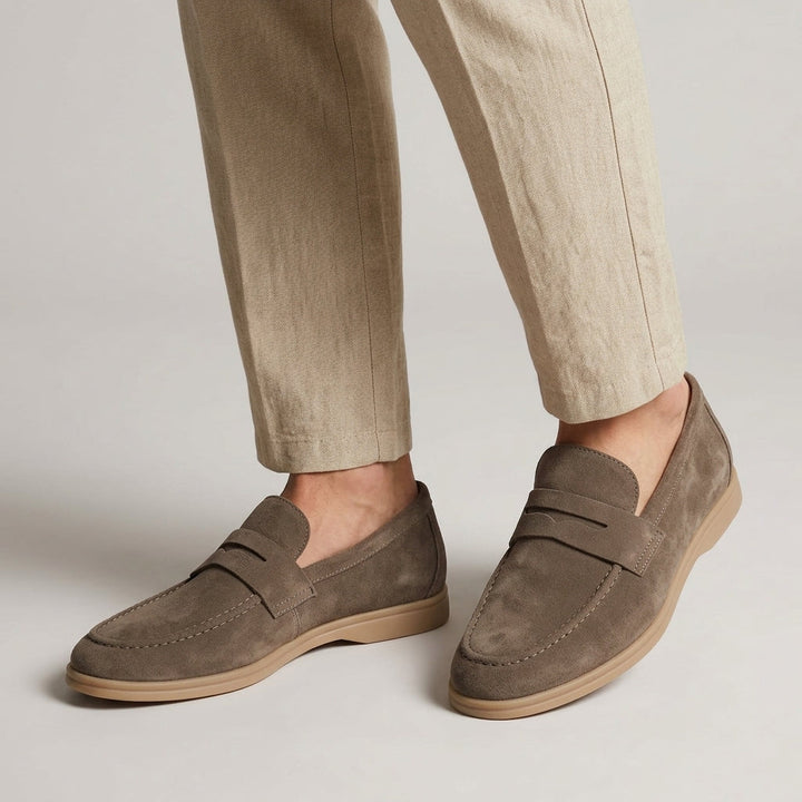 Matteo | mocassini uomo in camoscio – mocassini eleganti senza calze