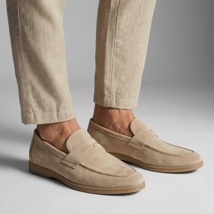 Matteo | mocassini uomo in camoscio – mocassini eleganti senza calze