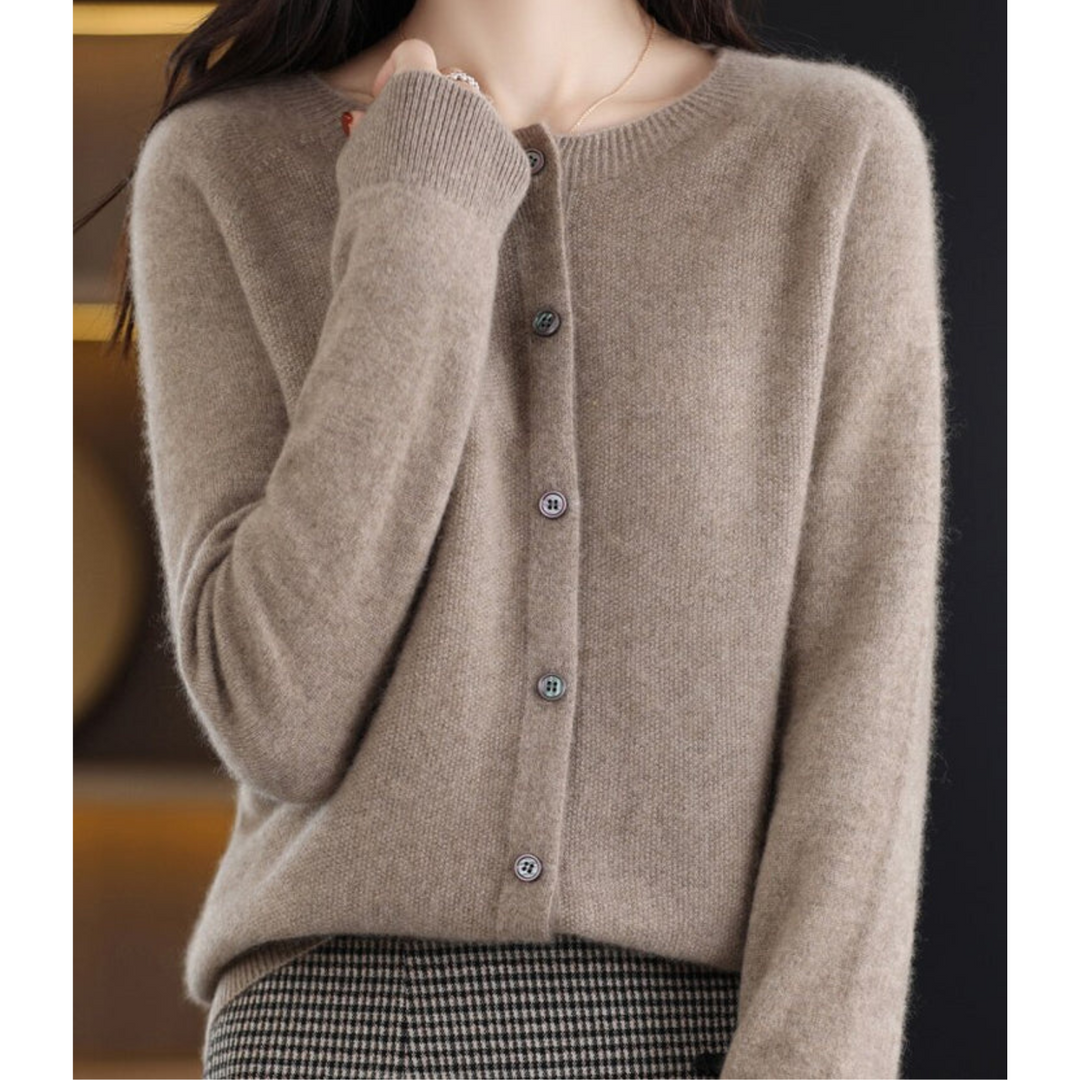 Livia – cardigan donna in lana merino e cashmere