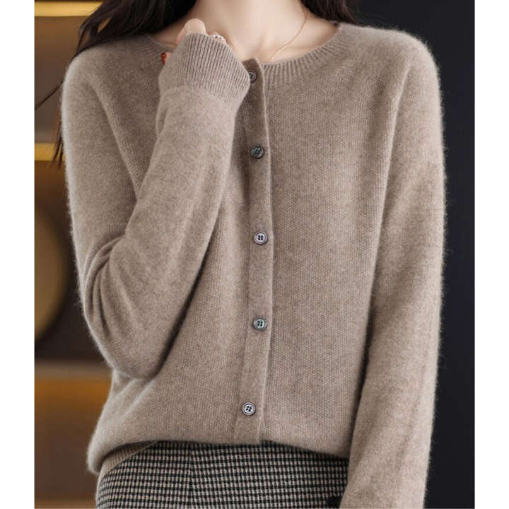 Livia – cardigan donna in lana merino e cashmere