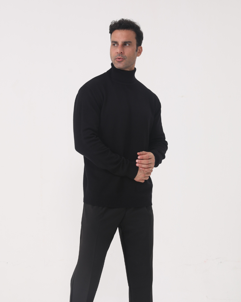 Federico | maglione collo alto uomo – dolcevita elegante slim