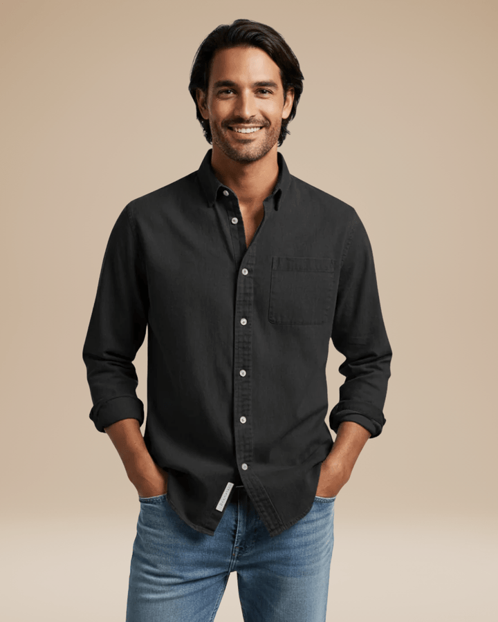 Ugo | camicia in cotone spazzolato