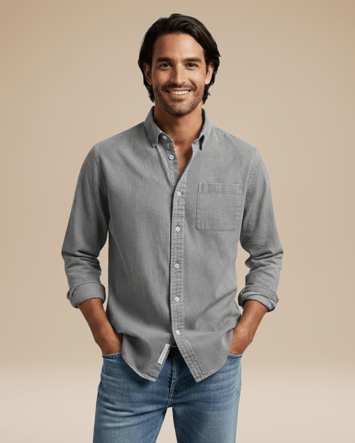 Ugo | camicia in cotone spazzolato