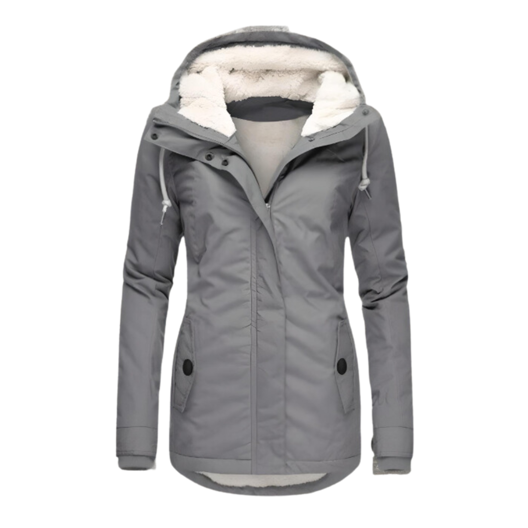 Rosalia – parka donna invernale con fodera in sherpa
