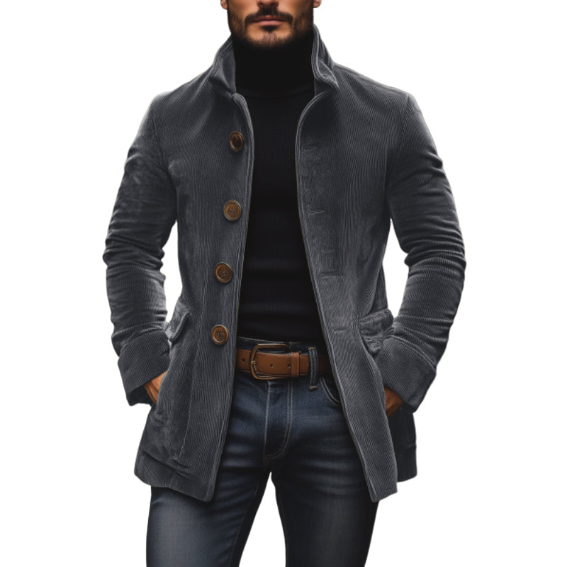 Pietro – cappotto uomo corto in velluto a coste