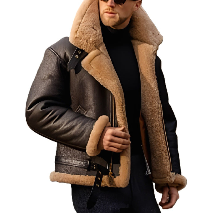 Giacca aviatore uomo effetto montone – Giacomo