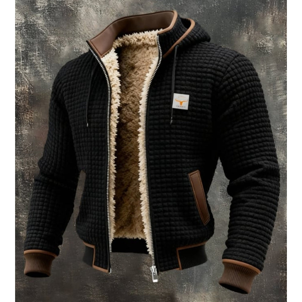 Giacca invernale uomo con fodera sherpa e cappuccio – Sergio