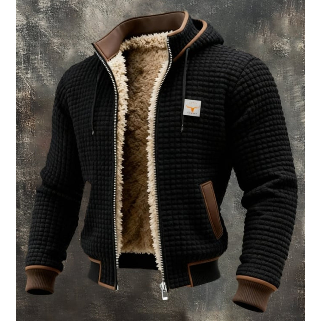 Giacca invernale uomo con fodera sherpa e cappuccio – Sergio