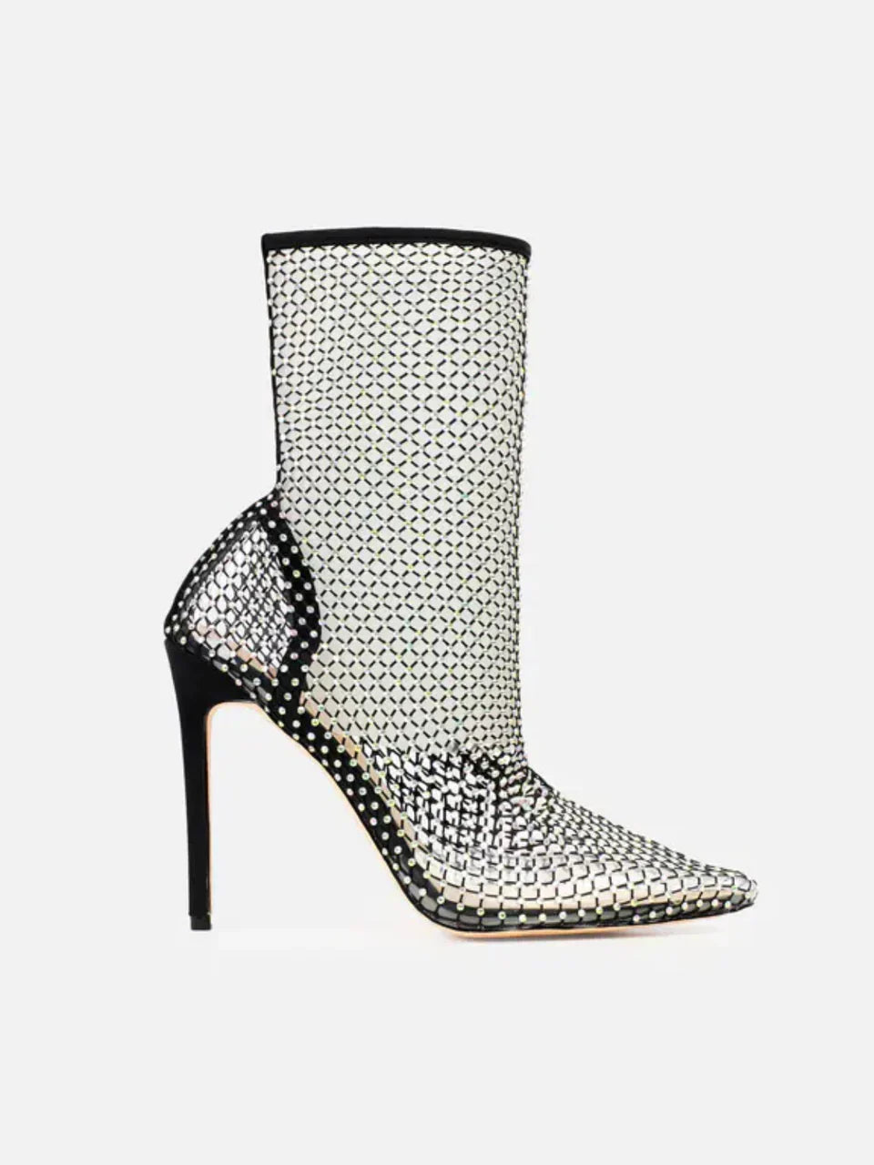 Samanta | stivaletti in rete con strass
