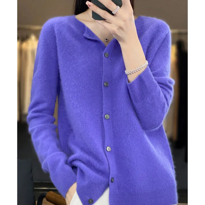 Livia – cardigan donna in lana merino e cashmere