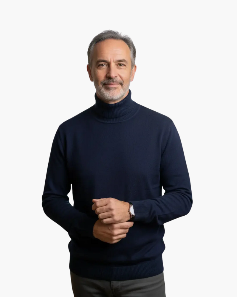 Nando | maglione collo alto in viscosa