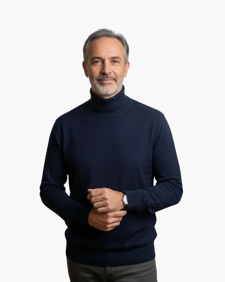 Nando | maglione collo alto in viscosa