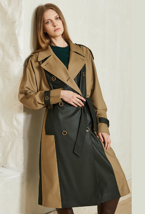 Letizia | trench bicolore