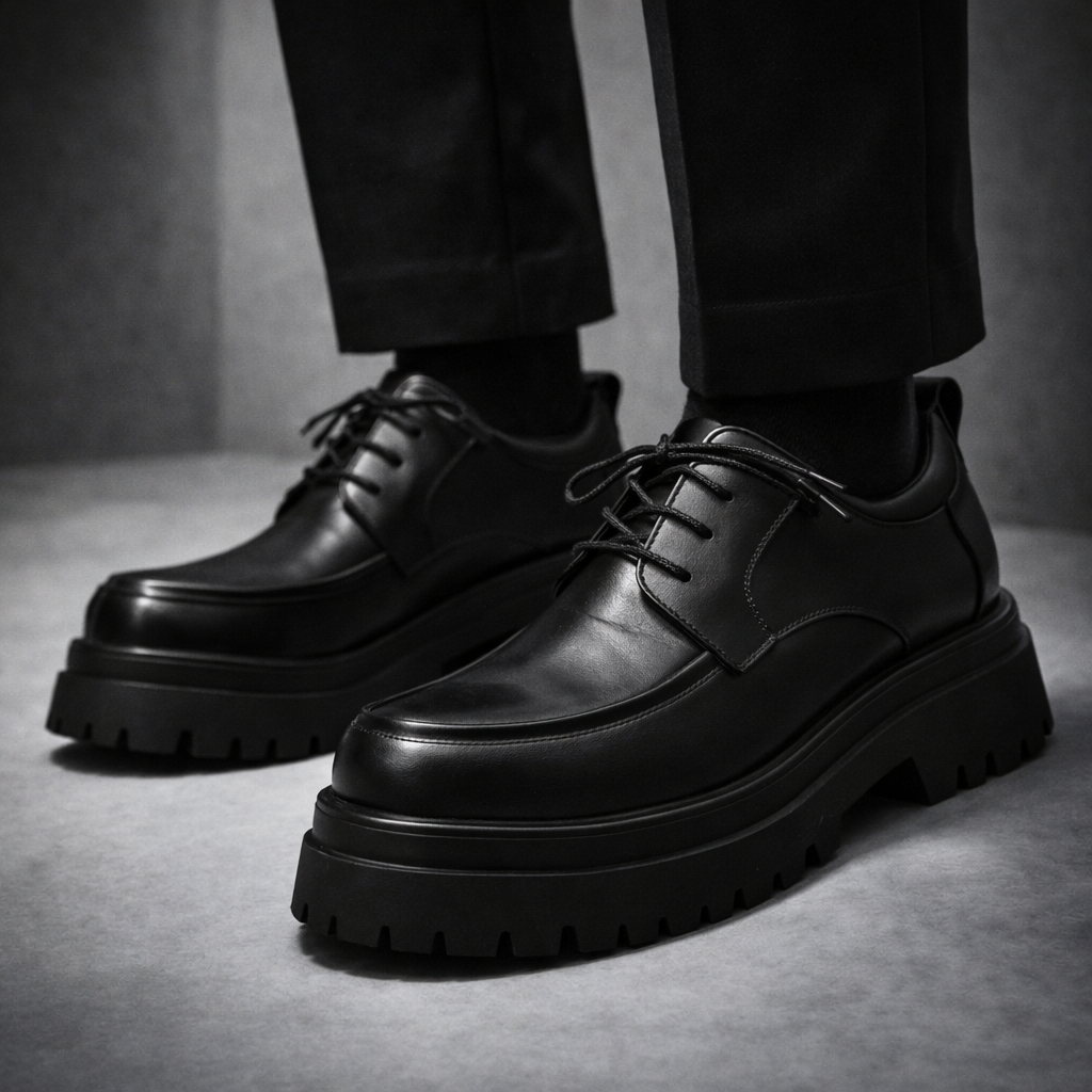 Aldo | scarpe derby uomo in pelle con suola carrarmato – scarpe stringate lucide