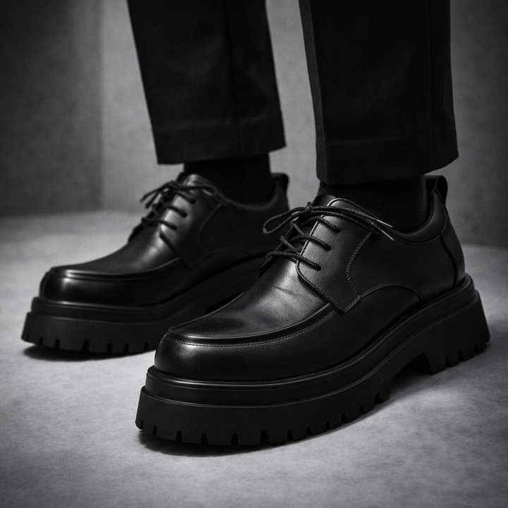 Aldo | scarpe derby uomo in pelle con suola carrarmato – scarpe stringate lucide
