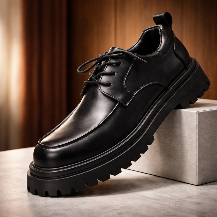 Aldo | scarpe derby uomo in pelle con suola carrarmato – scarpe stringate lucide