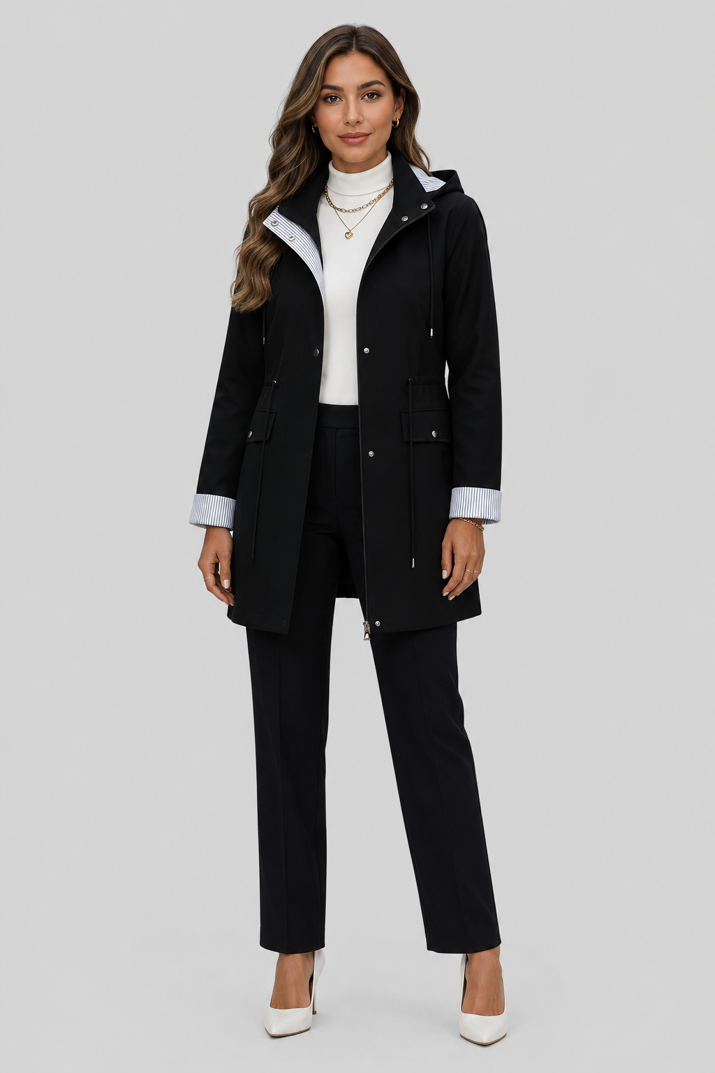 Virginia | parka midi con cappuccio