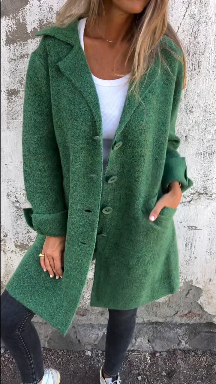 Ada | cappotto lungo monopetto