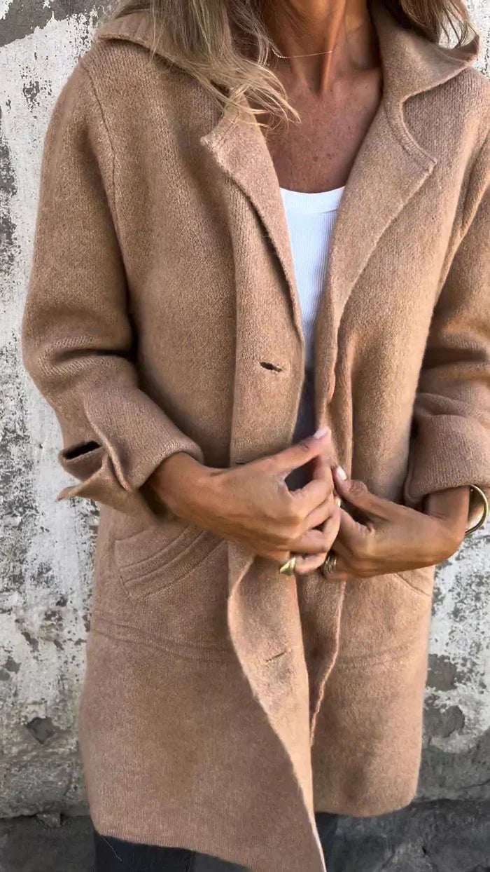Ada | cappotto lungo monopetto
