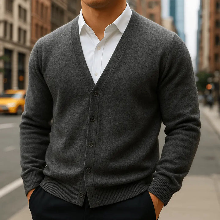 Renzo | cardigan uomo in cashmere con bottoni – cardigan elegante morbido