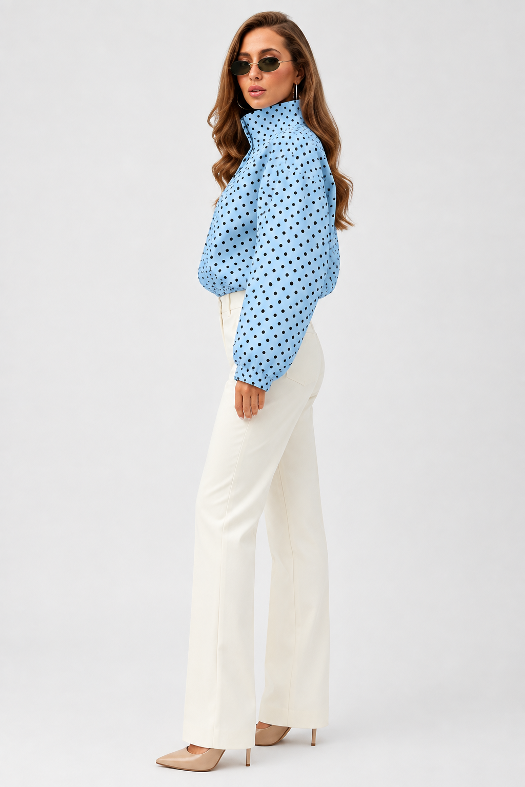 Cecilia | giacca leggera a pois