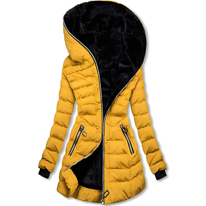 Piumino donna con cappuccio foderato – Gioia