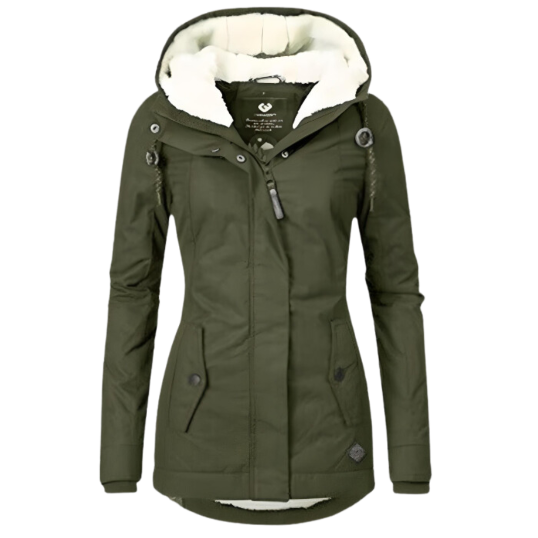 Rosalia – parka donna invernale con fodera in sherpa