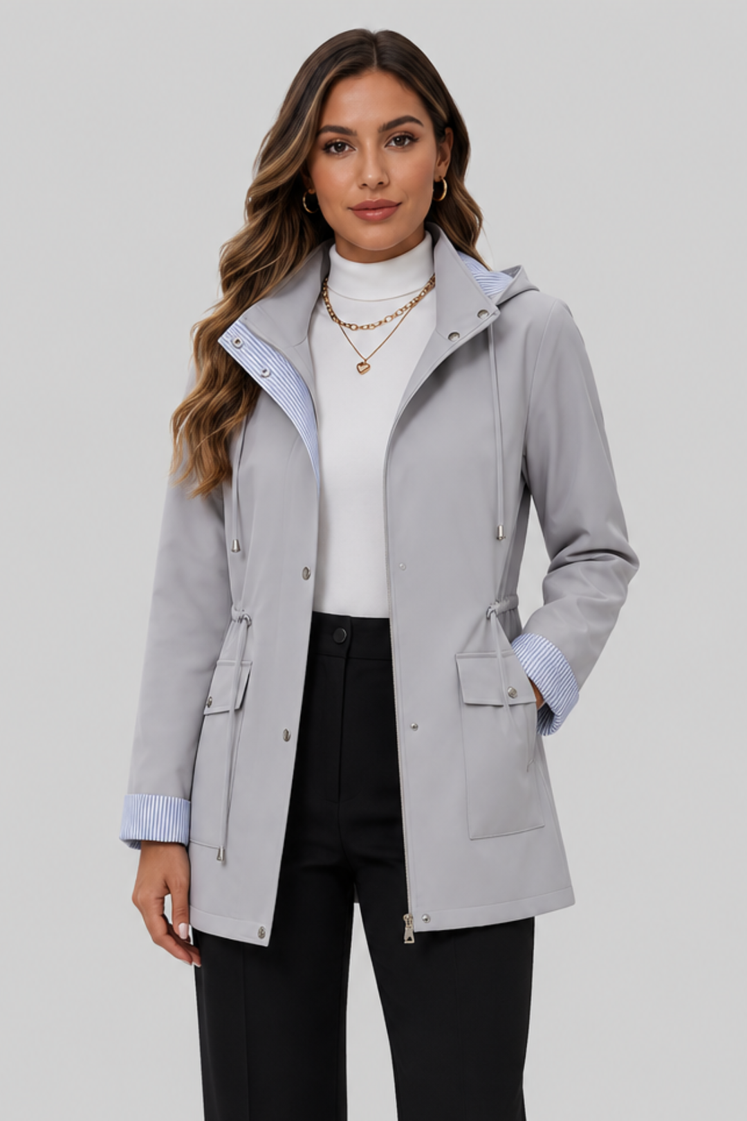 Virginia | parka midi con cappuccio