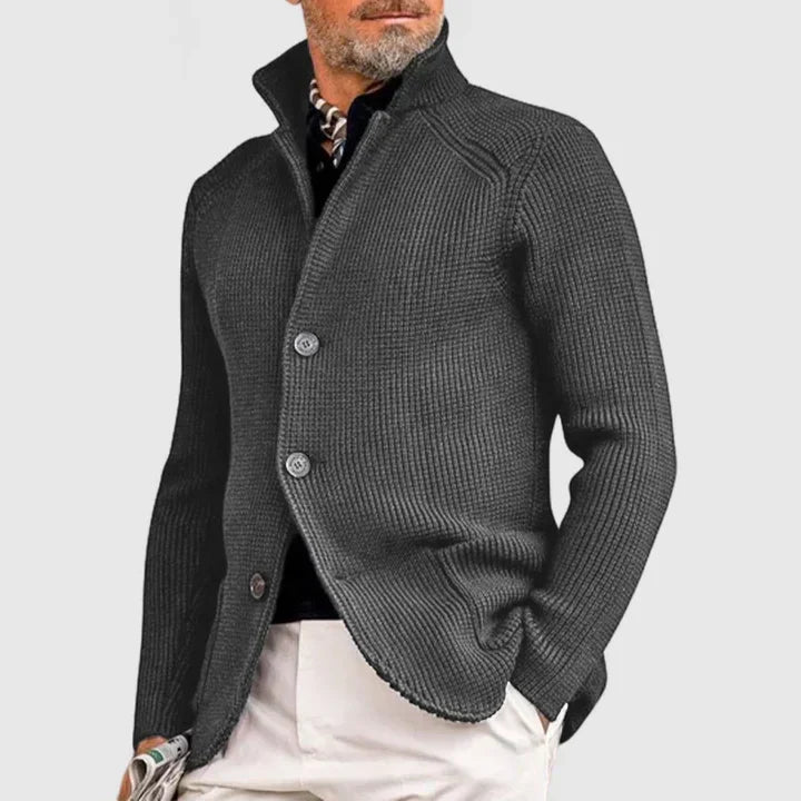 Dante – cardigan uomo in maglia fine con bottoni