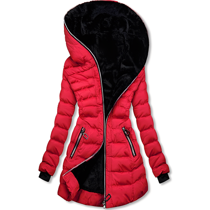 Piumino donna con cappuccio foderato – Gioia