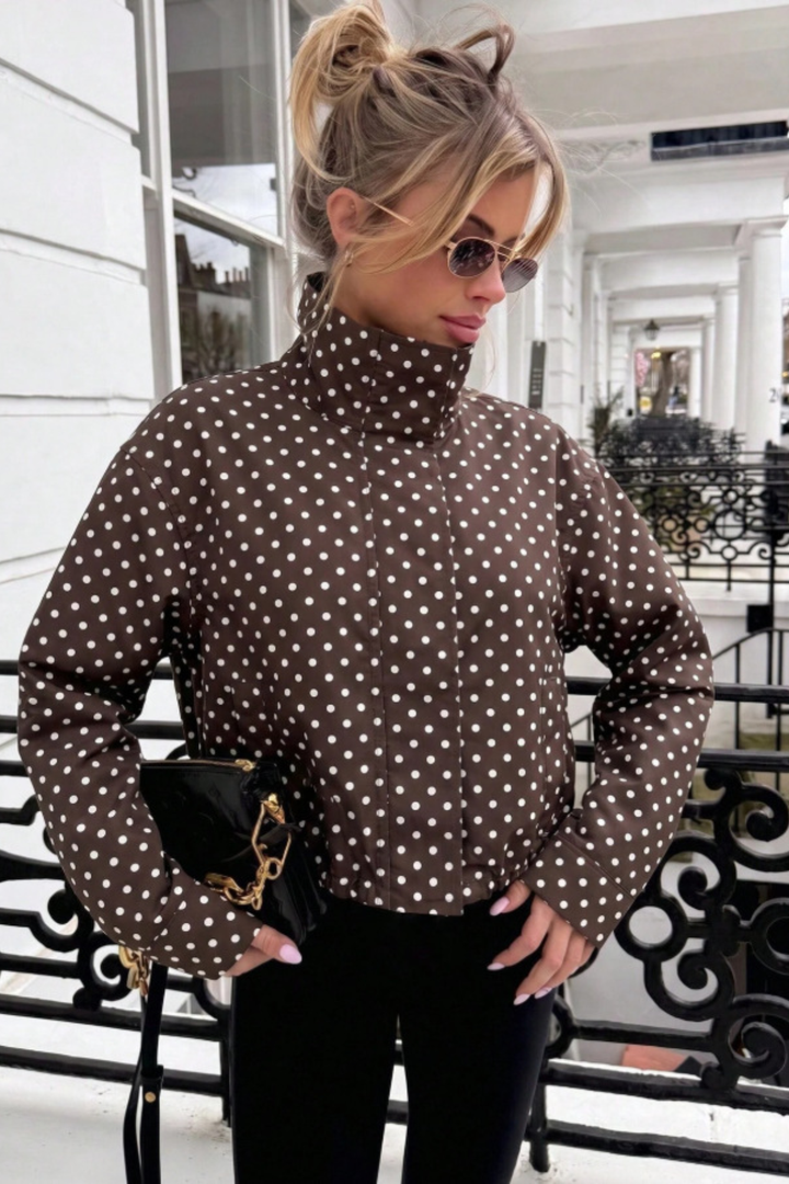 Cecilia | giacca leggera a pois