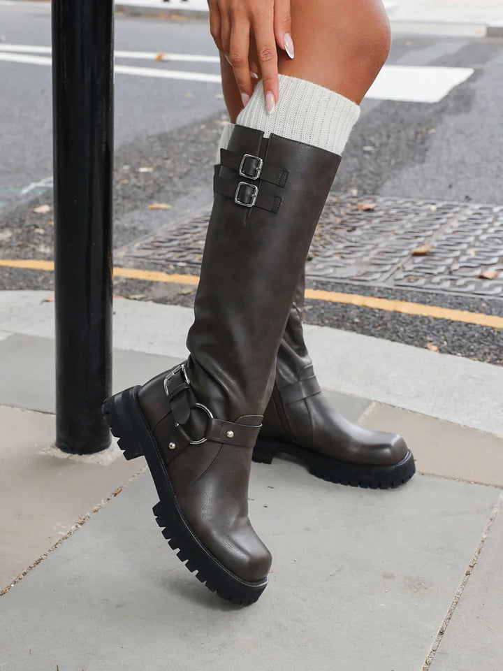 Fernanda | stivali biker con plateau