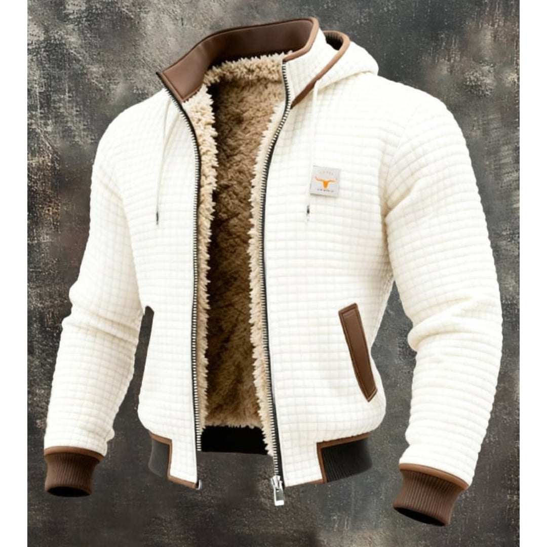 Giacca invernale uomo con fodera sherpa e cappuccio – Sergio