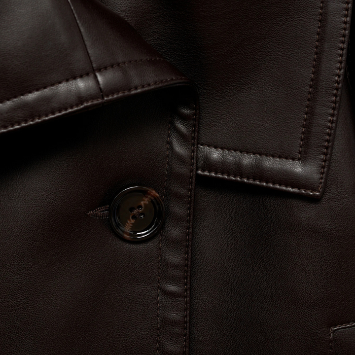 Giacca pelle donna corta doppiopetto – Livia