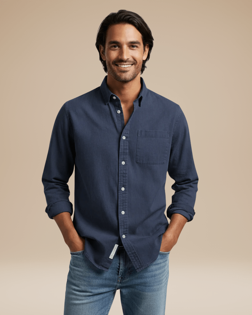 Ugo | camicia in cotone spazzolato