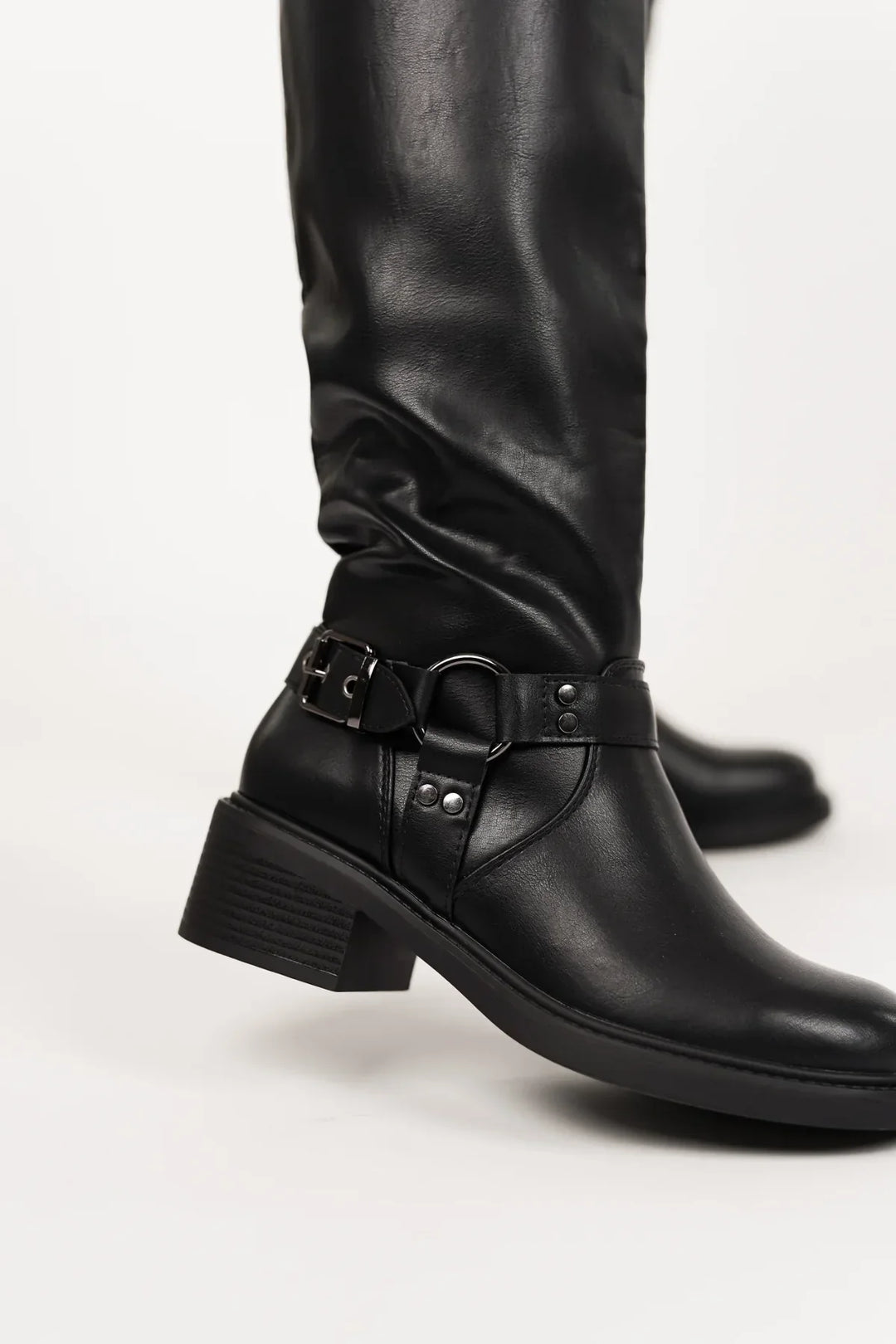 Licia | stivali biker con tacco largo