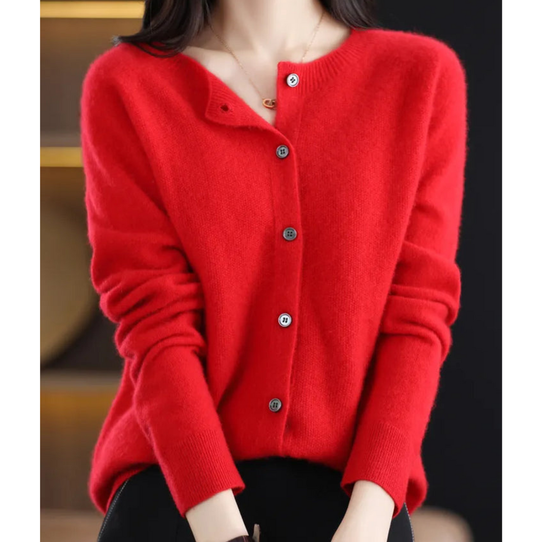 Livia – cardigan donna in lana merino e cashmere