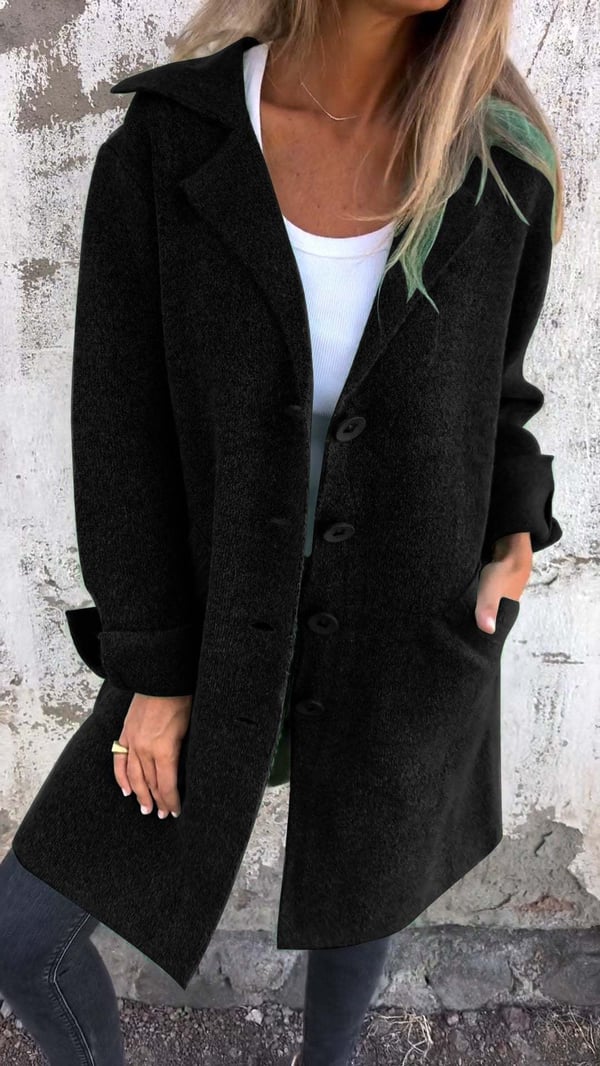 Ada | cappotto lungo monopetto