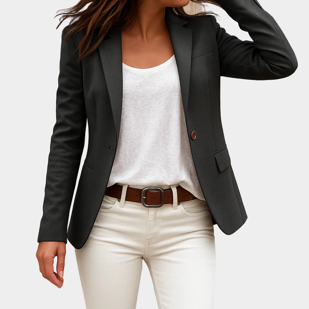 Gioia – blazer donna sciancrato con un bottone