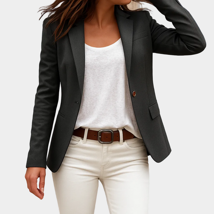 Gioia – blazer donna sciancrato con un bottone