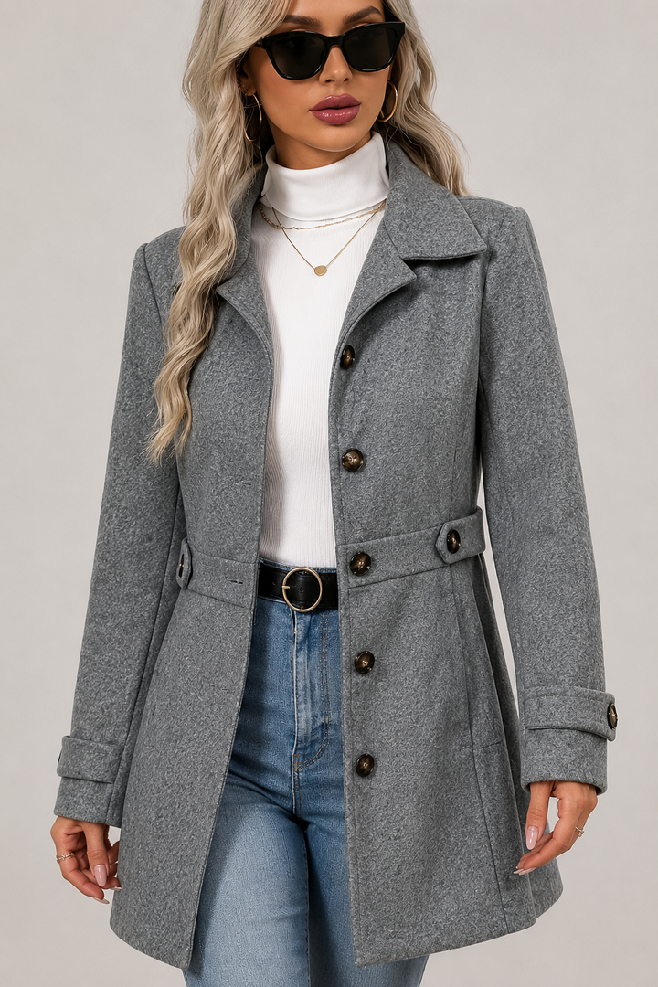 Costanza | cappotto midi con cintura