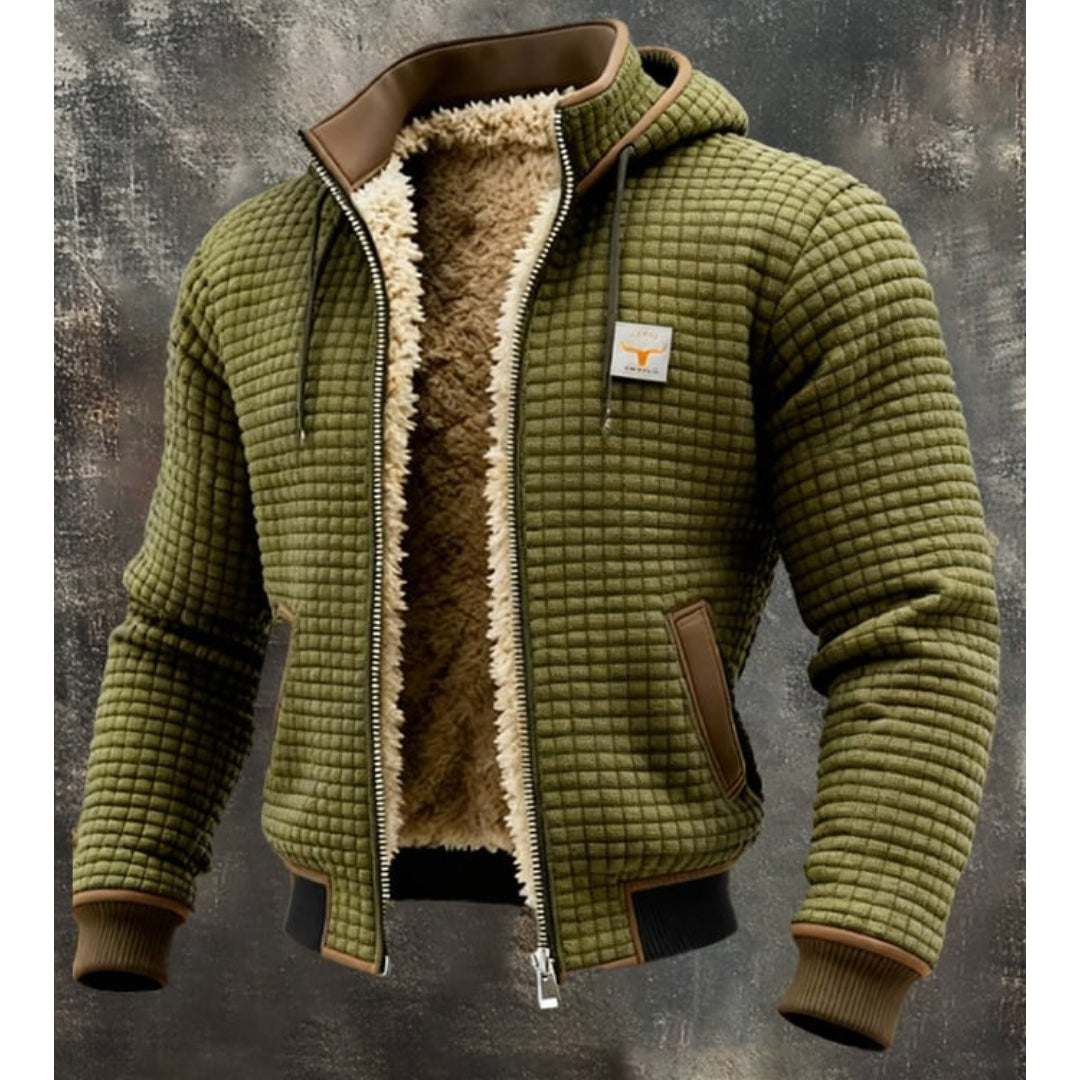 Giacca invernale uomo con fodera sherpa e cappuccio – Sergio